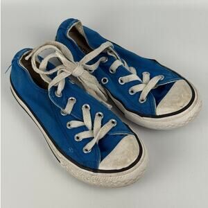 Converse Little Boy All Star Chuck Taylor Low Top Sneaker Shoe Sz US12 EU29 Blue